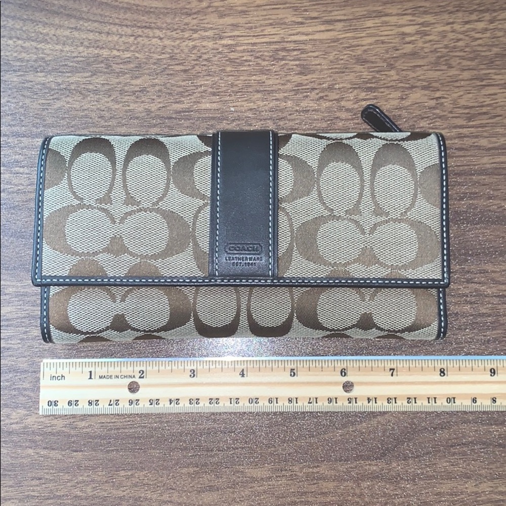 Coach checkbook wallet